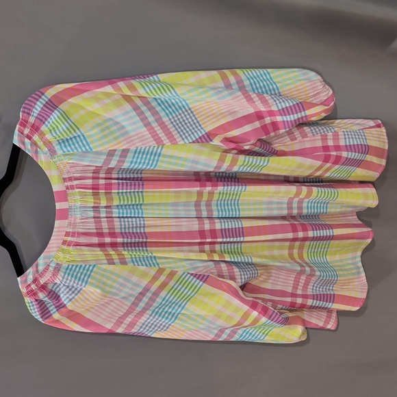 Colorful Plaid Women's Top 3X - Picture 7 of 9